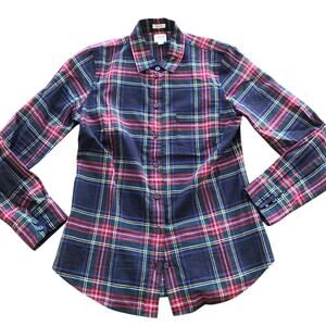 J.Crew Perfect Fit Plaid Button-Up Shirt PS